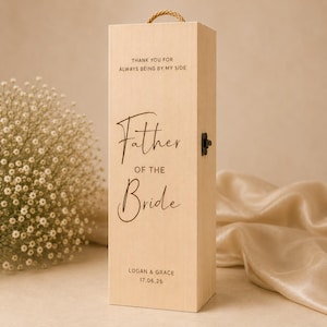 champagne box for dad of the bride