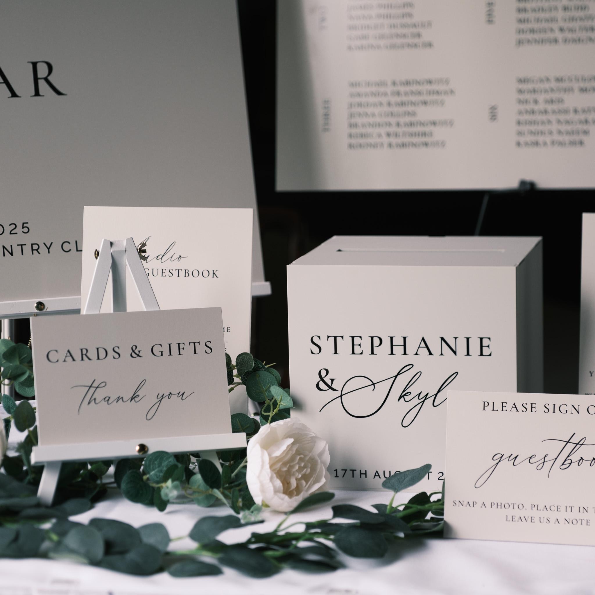 Personalised Acrylic Wedding Card Box With Lock Option – Personalised ...