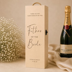 father of the bride wine box