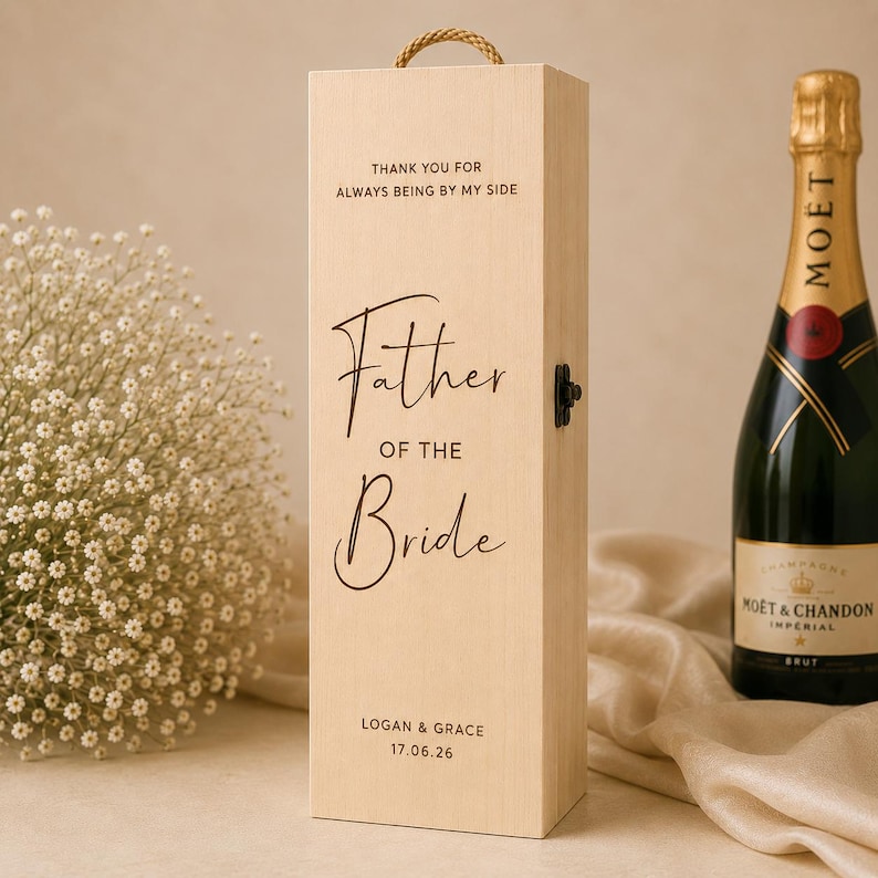 father of the bride wine box