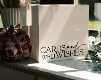 Doos Kaarten en goede wensen Acryl trouwkaartdoos, doos bedankt trouwkaarten, bruiloftsdecoraties, doos kaarten babyshower