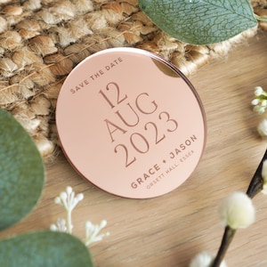 Hochzeit Save the Date Magnete Acryl Hochzeit Minimalist Save the Date Karten UK Hochzeit einladen Moderne Hochzeit Briefpapier-Ideen