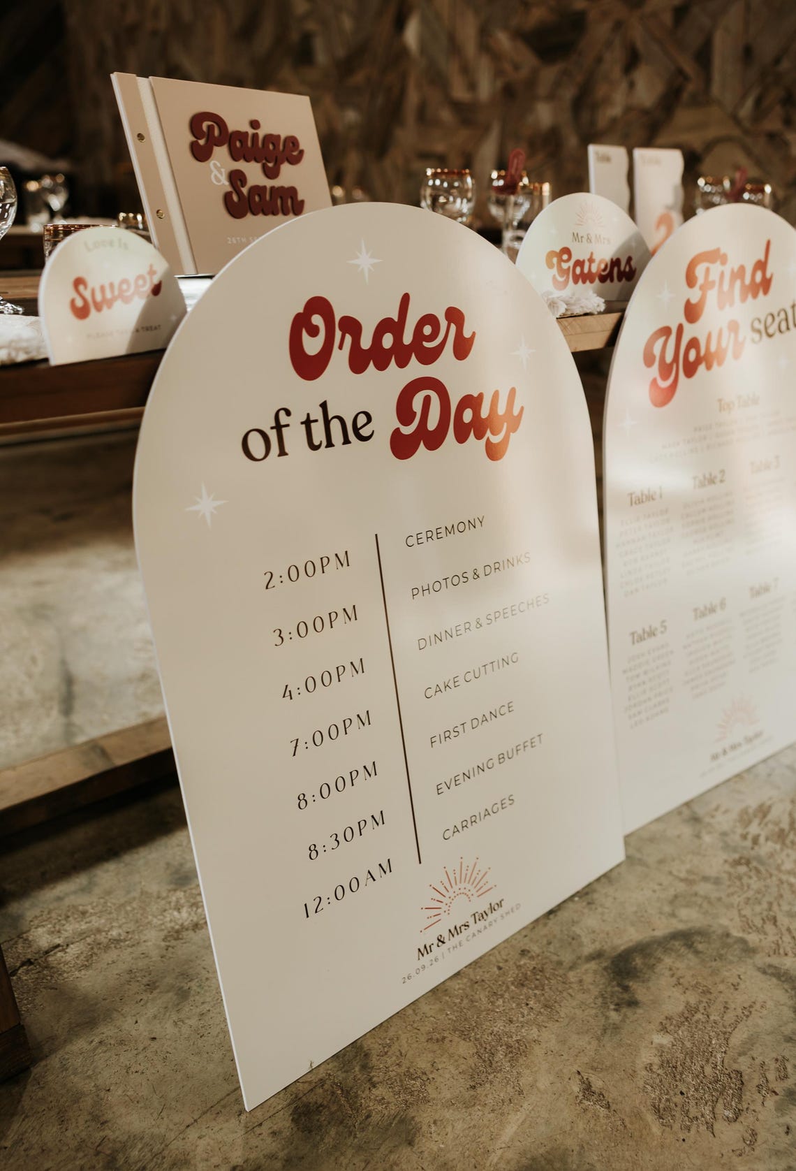 Western Wedding Order of Service Sign, Wedding Program | Wedding ...