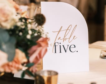 Personalised Foamex Table Numbers with Stand, Wedding Table Signs, Printed Wedding Signage, Modern Wedding Table Décor – A6 A5 A4 Sizes