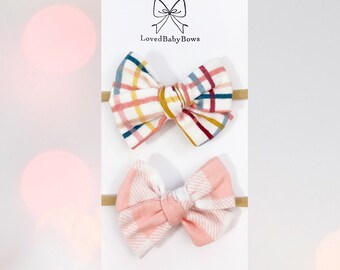 classic hair bows winter hair bows cotton hair bows spring hair bows flannel hair bows medium size handtied school girl bows