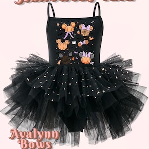Halloween Mickey Minnie Pumpkin Tutu, Princesses Dress, Leotard Tutu, Disney Dress, Disney Princess Tutu, Halloween