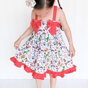 Toys Dress, Disney Dress, Bamboo Dress, Twirl Dress, Disney Outfit