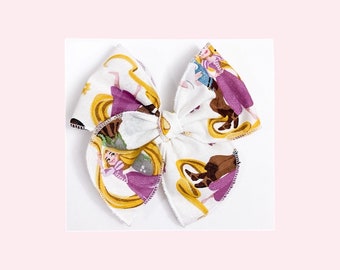 Noeud pour cheveux Raiponce, noeud Disney, noeud des parcs Disney, noeud pour bébé, barrette à cheveux, bandeau pour bébé, noeuds pour les cheveux