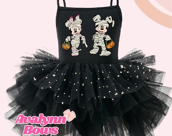 Halloween Mickey Minnie Mouse Tutu, Princesses Dress, Leotard Tutu, Disney Dress, Disney Princess Tutu, Halloween