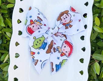 Fiocco per capelli Toy Story, fiocco Disney, fiocco dei parchi Disney, fiocco in legno, fiocco per bambini, fermaglio per capelli, fascia per capelli, fiocco da favola