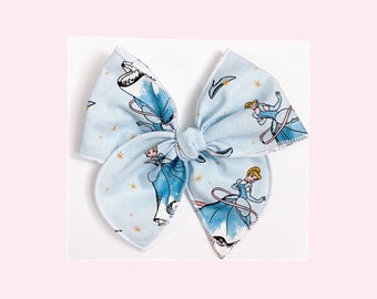 Noeud pour cheveux de Cendrillon, noeud Disney, noeud des parcs Disney, noeud pour bébé, barrette à cheveux, bandeau pour bébé, noeuds pour les cheveux