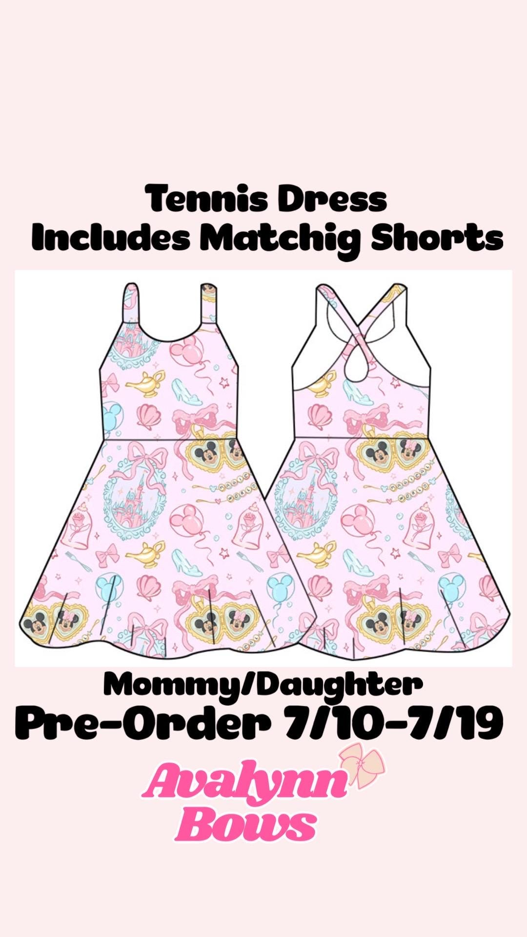 Vestido de tênis Mickey e Minnie Mouse, vestido da Disney, vestido de tênis, vestido de princesa, vestido de tecido para ioga, roupa da Disney, PRÉ-VENDA