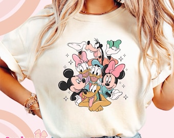 Camiseta de Mickey y Minnie Mouse, camiseta de Disney, camiseta de Disney para niños, conjunto de Disney, camiseta para bebés, camiseta para adultos, camiseta de Disney para bebés