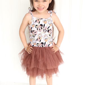 Micky Minnie Maus Safari Tutu, Disney Kleid, Prinzessin Tutu, Safari Kleid, Tüll Tutu, Disney Prinzessin Tutu, Disney Tutu