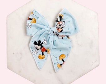 Noeud pour cheveux Mickey Minnie, noeud Disney, noeud des parcs Disney, noeud pour bébé, barrette à cheveux, bandeau pour bébé, noeuds pour les cheveux