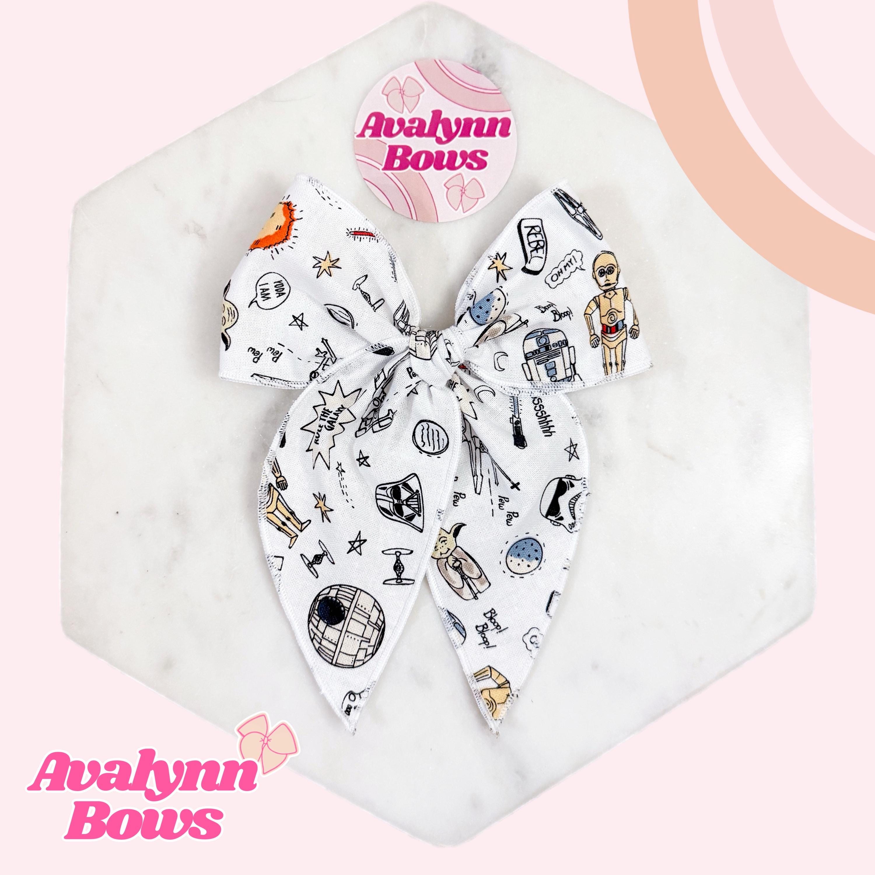 Star Wars hair bow, Disney bow, Disney parks bow, princess bow, baby bow, hair clip, baby headband, fable bow, sailor bow