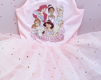Princesses tutu, princess dress, tutu, Disney Princess tutu, disney tutu, ariel, jasmine, tiana