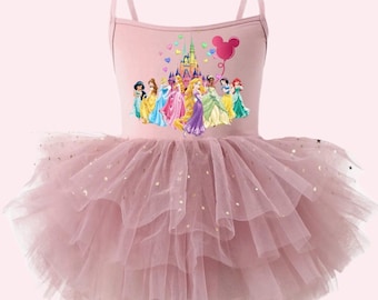 Disney tutu, kasteeljurk, prinsessen tutu, verjaardag tutu, Disney prinses tutu, disney tutu