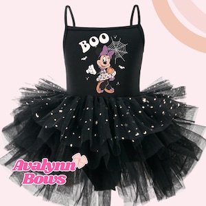 Halloween Minnie Mouse Tutu, Princesses Dress, Leotard Tutu, Disney Dress, Disney Princess Tutu, Halloween