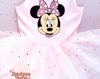 Tutú de Minnie Mouse, vestido de princesa, vestido de tutú, leotardo tutú, tutú de princesa Disney, tutú Disney