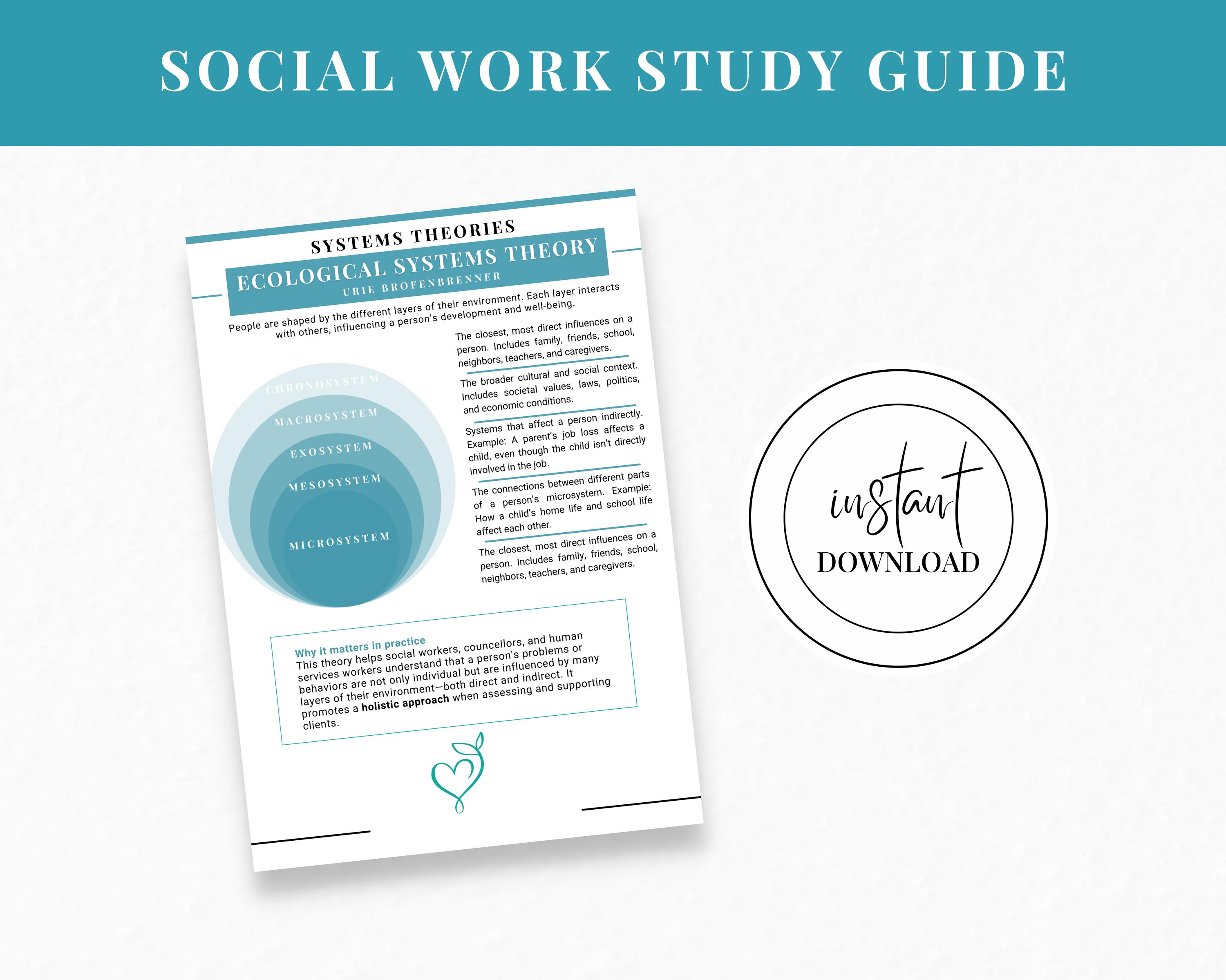 Lsw Study Guide Plan Example Theories in Social Work Study Notes, Psychology Theories, Mental Health ...