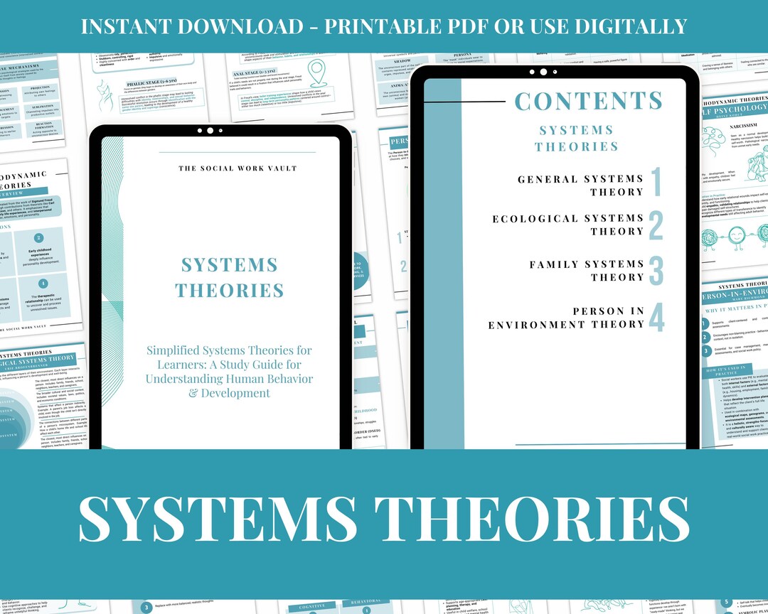 Social Work Study Notes,systems Theories,theories in Psychology,therapy ...