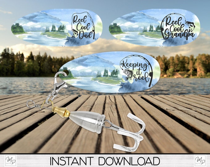 Sublimation Blank Fishing Lures Fathers Day Gift Boxed White Etsy