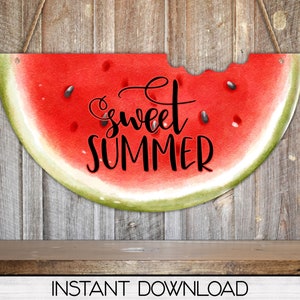 Watermelon Sweet Summer PNG Design for Sublimation, Signs, Digital Download