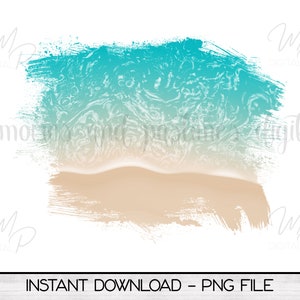 Ocean Beach Sublimation Background Design Image, PNG Clipart, Tropical Background, PNG Clip Art