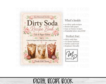 Dirty Soda Recipe Book | Cola and Pepper Edition Vol 1 | 20 Recipes | Drinks With Nannie