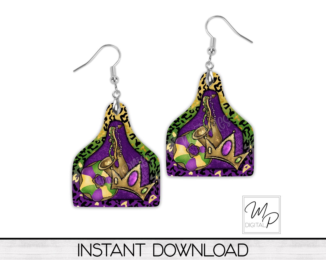 mardi gras mask keychain