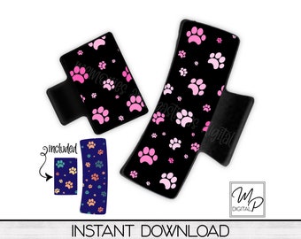 Dog Mom PNG Design for Sublimation of Hair Clips, Digital Design Download, Commercial Use