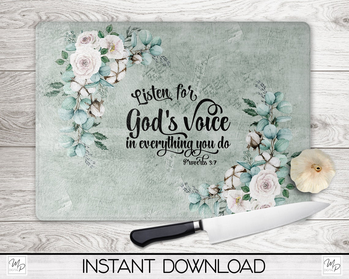 Christian Bible Verse Cutting Board 12 X 15 Sublimation Etsy