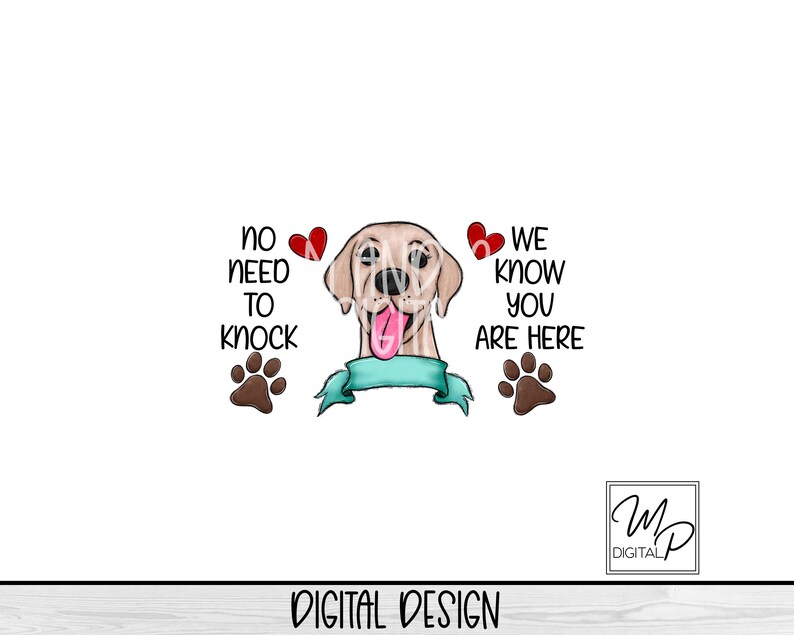 Yellow Lab Front Door Mat Sublimation Design Download, Rug PNG, No Need