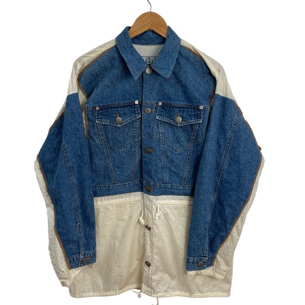 Vintage Jean Paul Gaultier Patchwork Style Jeans Shirts Like Kapital Visvim