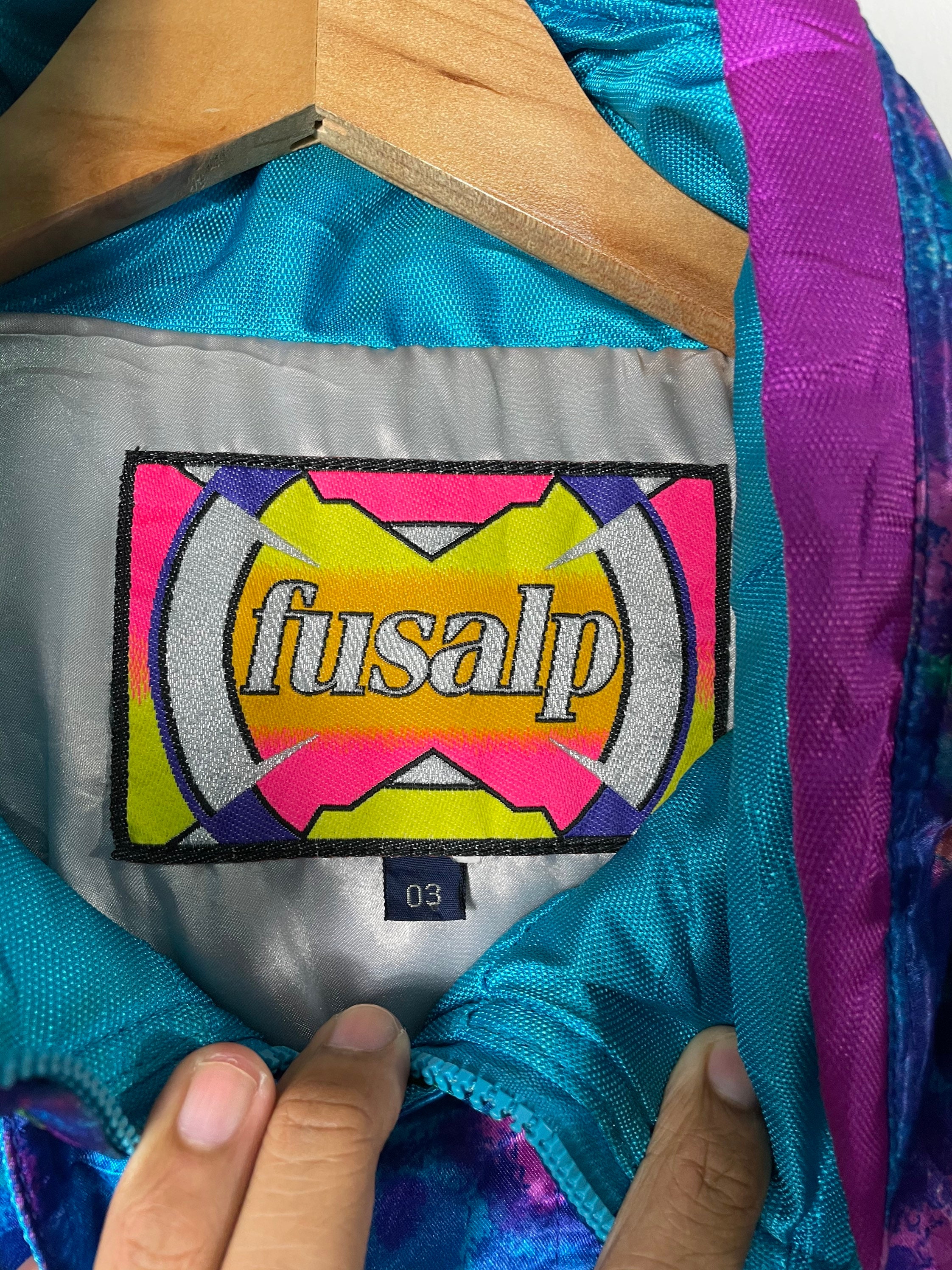 ヴィンテージ FUSALP スキージャケット マルチカラー パファー