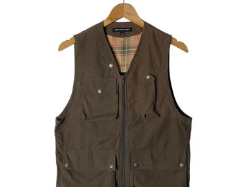 Vintage Comme ca ism Japan Brand Military Style Multipocket Vest PG43