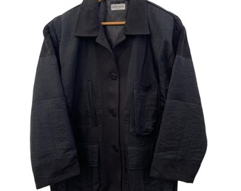 eggcoat T.japan✿ Vintage Japanese Koibito Misaki Japan Black Overcoat Jacket