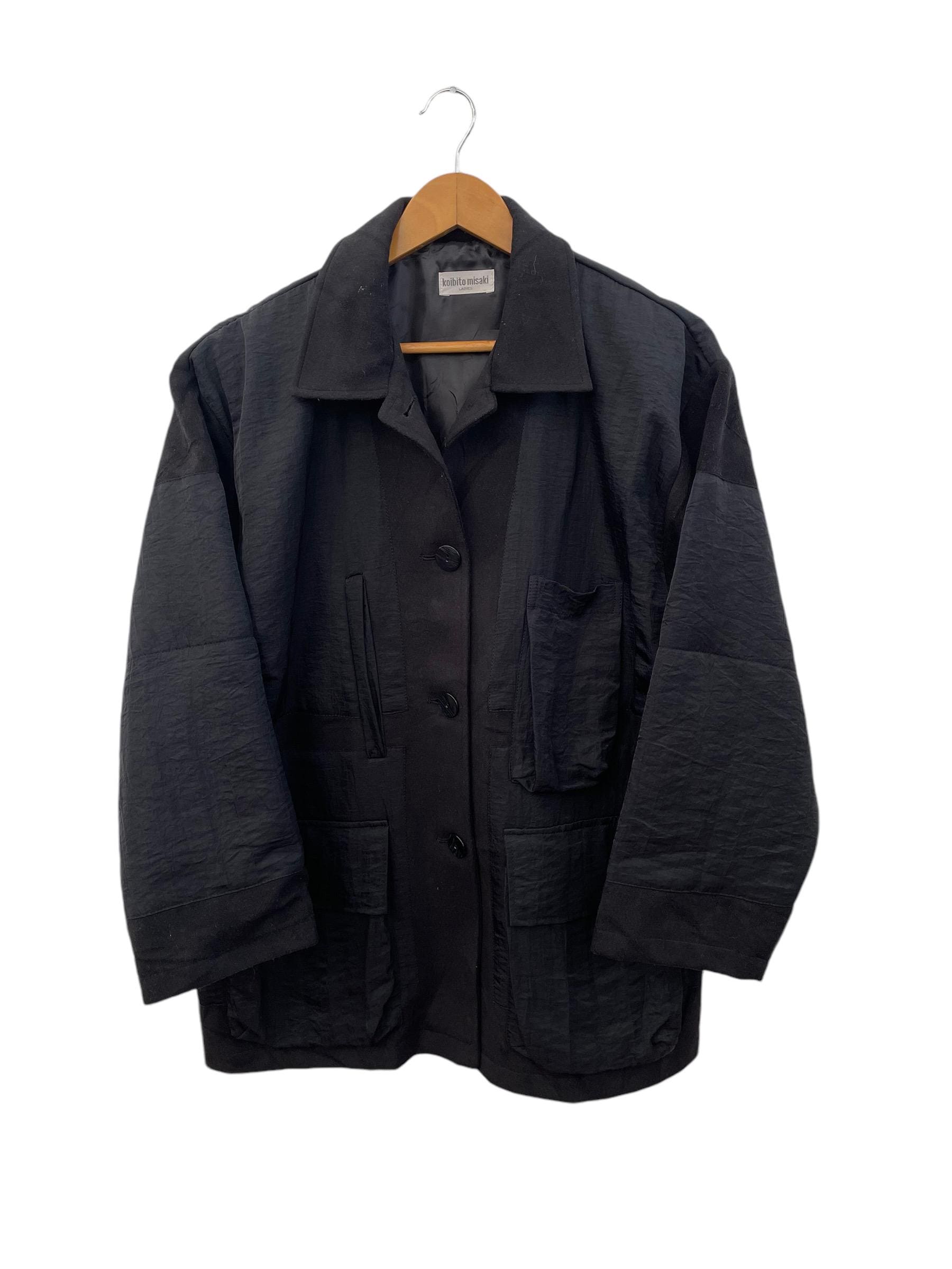 Vintage Japanese Koibito Misaki Japan Black Overcoat Jacket R8 - Etsy
