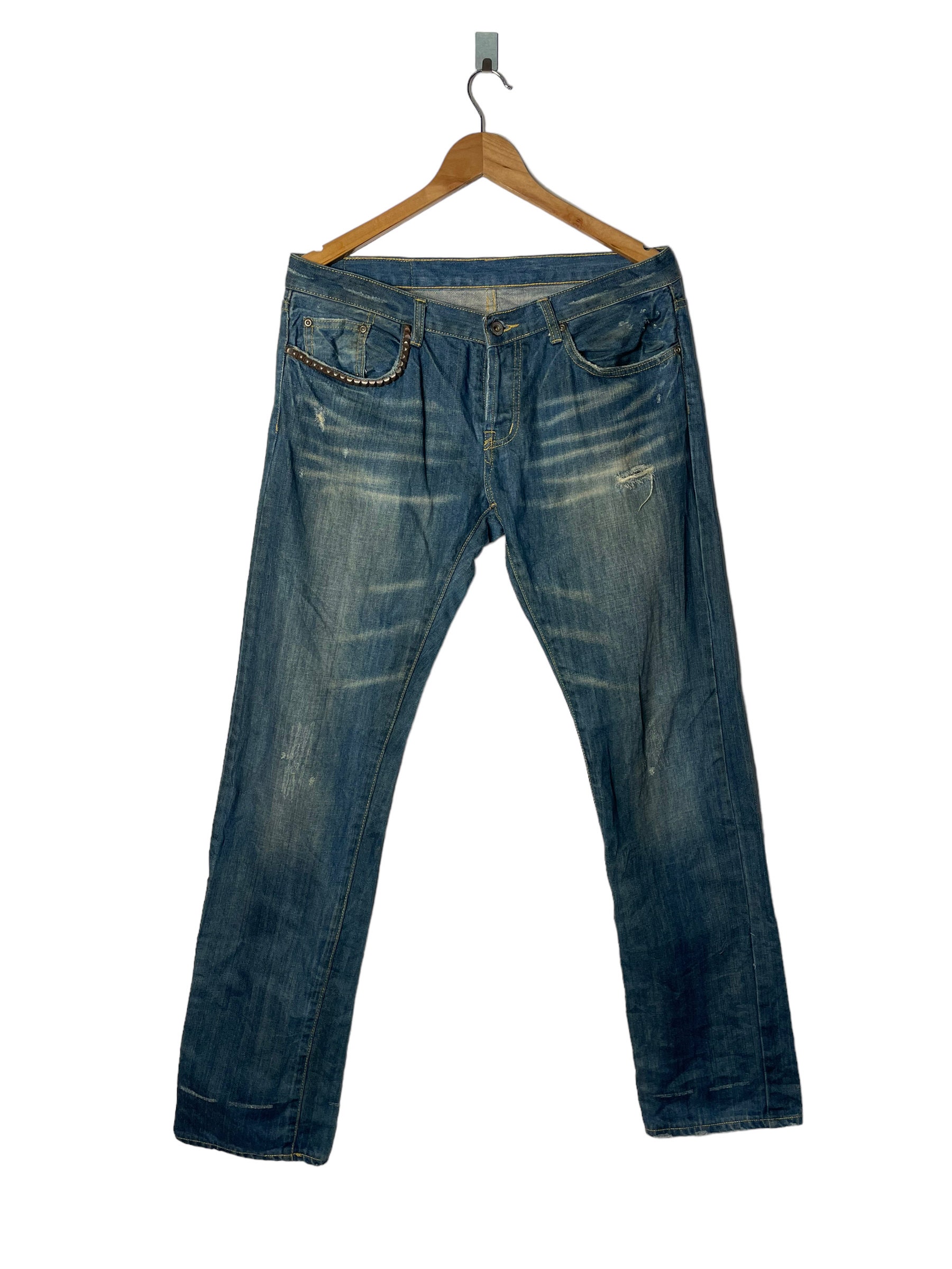 Hysteric Glamour Studded Jeans - Etsy Hysteric Glamour Studded Jeans - Etsy