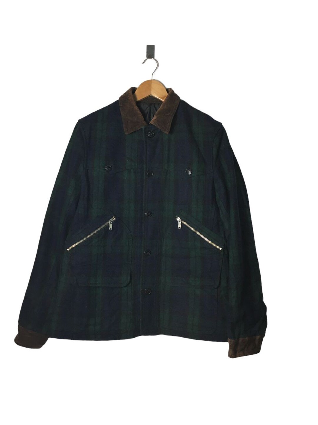 Rare Japan TK TAKEO KIKUCHI Mixpice Wool Jacket Tartan Style