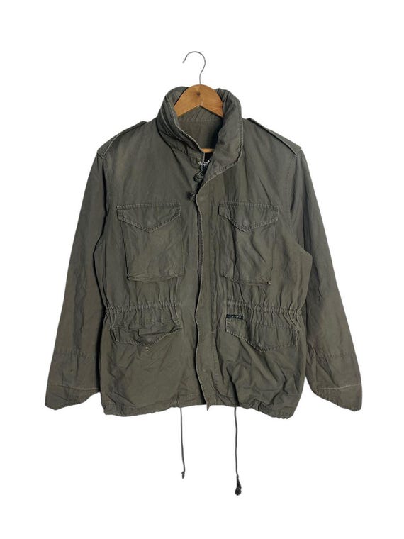 Lee Cooper Military Style Field Jacket – Olive Green Utility Coat