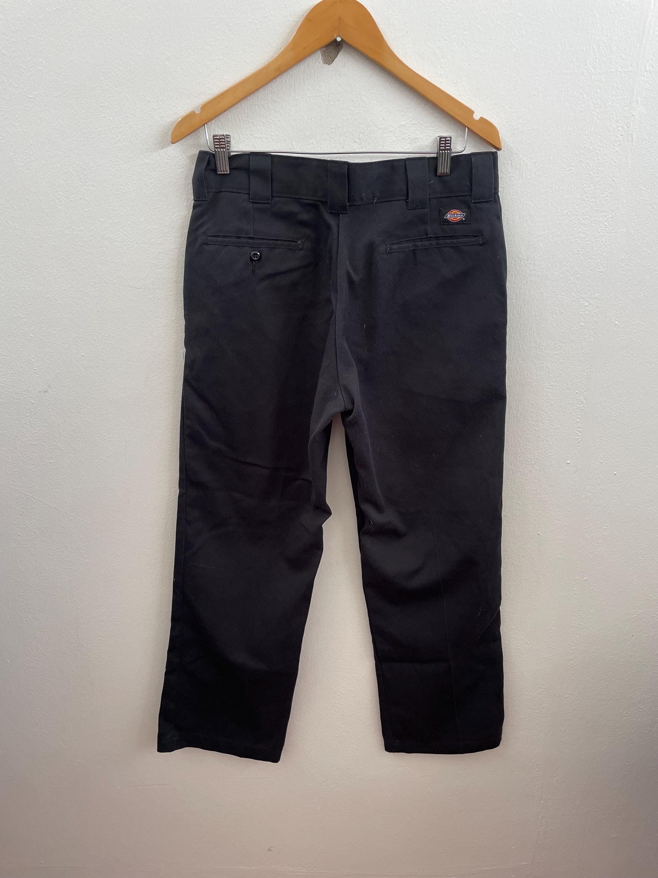 Vintage Dickies 874 Straight Fit Black Work Pants Workwear Sz 33