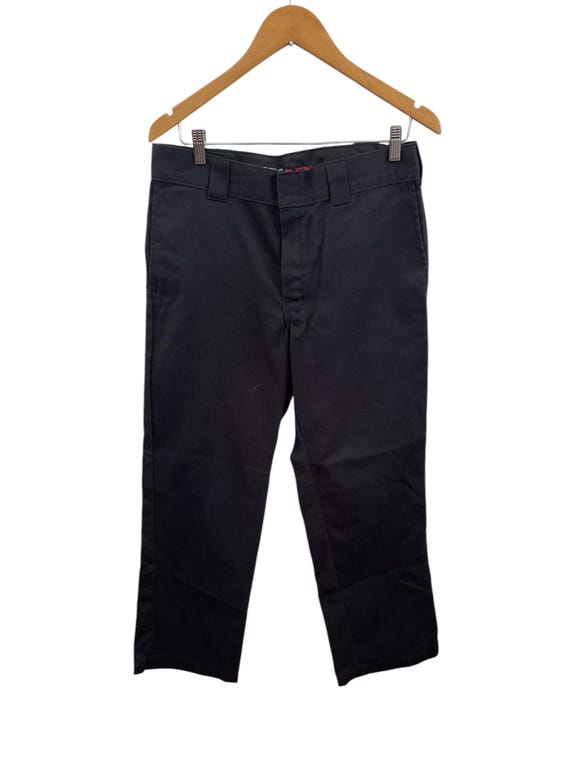 Vintage Dickies 874 Straight Fit Black Work Pants Workwear Sz 33