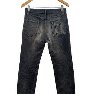 Comme ca du mode Japan Designer Japan Jeans Distressed Black Jeans R1