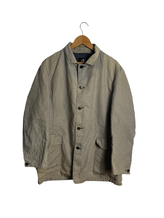 Vintage Calvin Klein CK Chore Jacket Sun Faded - Etsy