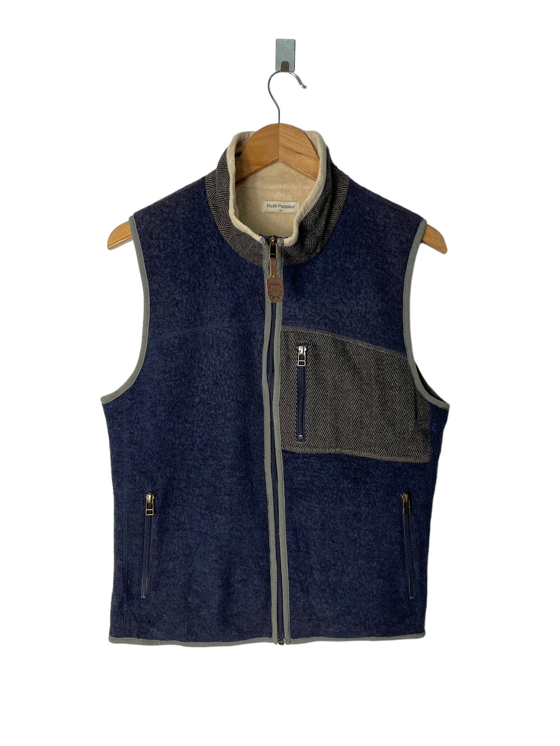 Vintage Hush Puppies Wool Vest Sleeveless Zipper - Etsy