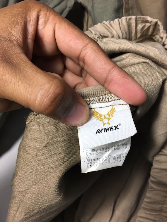 Rare Avirex Style Chore Jacket Patchwork Two Tone… - image 6