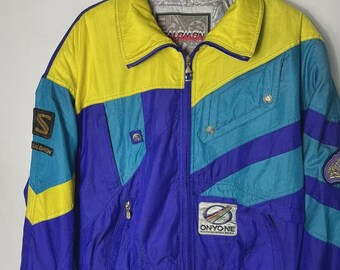 Vintage Salomon Ski Jacket Multicolor Winter Wear - Etsy
