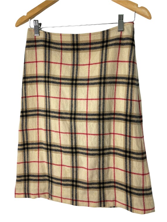 Vintage Burberry Nova Check Plaid Checkered Skirt Sz 38 - Etsy Israel 